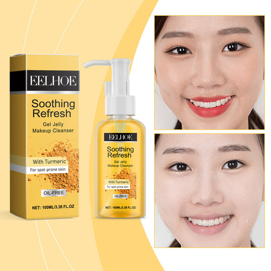 EEHOE Turmeric Makeup Remover Gel – Gentle & Nourishing Facial Cleanser, 100ml
