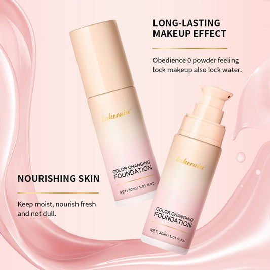 Lakerain Discoloration Liquid Foundation – Moisturizing, Waterproof Gradient Finish in 4 Shade Variants