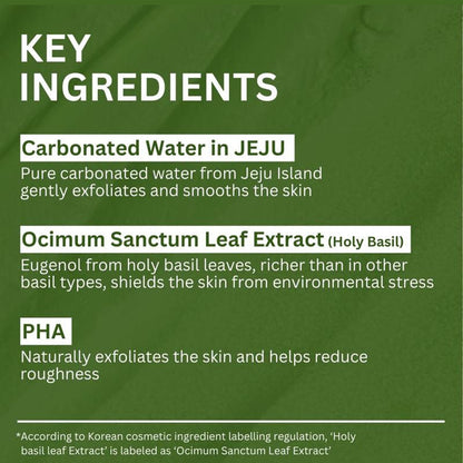 Barubat Holy Basil Bubble Deep Mask – Detoxifying Clay-to-Bubble Cleanser for Deep Pore Purification & Oil Control