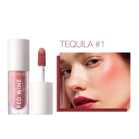 Focallure Liquid Blush for Cheeks – Long-Lasting, Buildable Satin Finish in 4 Shades