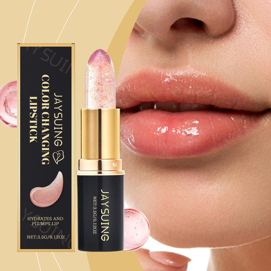 Jaysuing Color-Changing Lipstick – Gold Crystal, Transferproof, Long-Lasting & Moisturizing (24H)