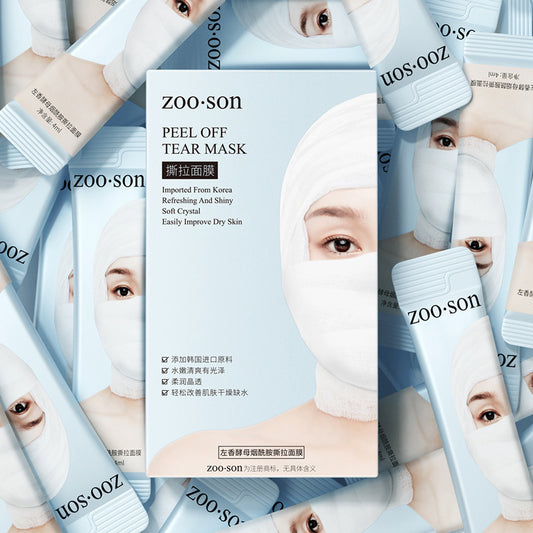 Zoo Son Peel Off Tear Mask – Deep Cleansing, Blackhead Removal & Hydrating Facial Treatment for Radiant Skin