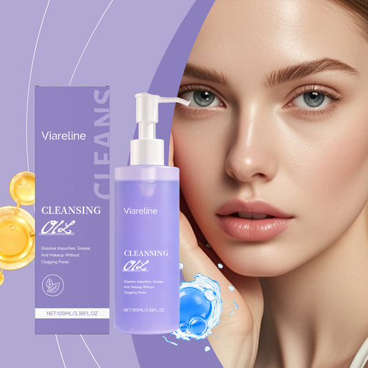 Viareline Makeup Remover Oil – Vitamin E, Hydrating, Non-Irritating, Cleanses & Removes Stubborn Makeup