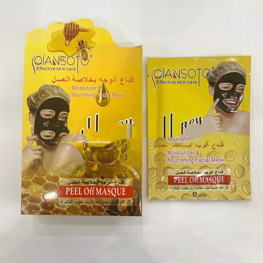 Qiansoto Honey Peel-Off Facial Mask – Deep Moisturizing, Nourishing & Skin Brightening Treatment