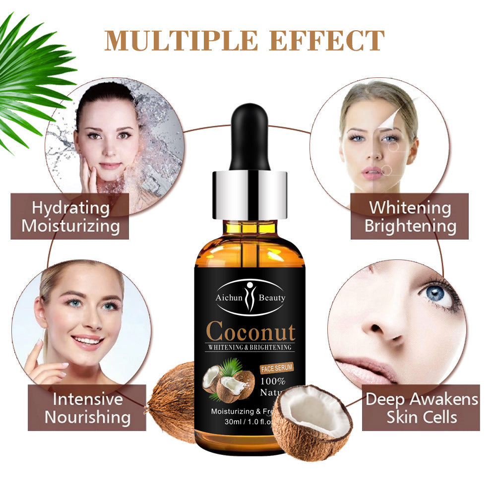 Aichun Beauty Anti-Aging Face Serum – 100% Natural Coconut Moisturizing & Whitening for Women