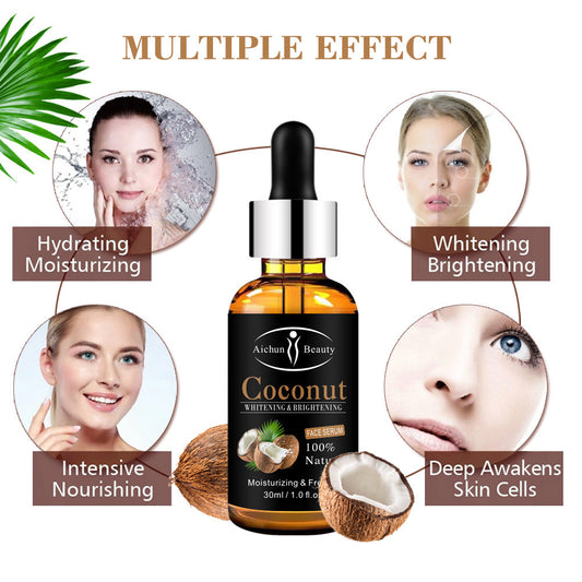 Aichun Beauty Anti-Aging Face Serum – 100% Natural Coconut Moisturizing & Whitening for Women