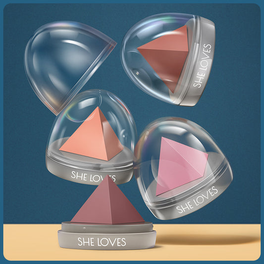 She Loves Monochrome Blush & Glitter Highlighter Palette – Shimmer Illuminator & Contour (8g)