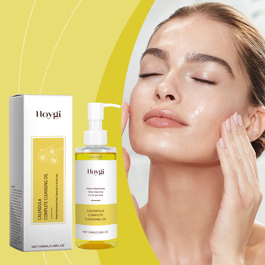 Hoygi Marigold Cleansing Oil – Natural Facial Cleanser for Makeup Removal & Hydration, 100ml